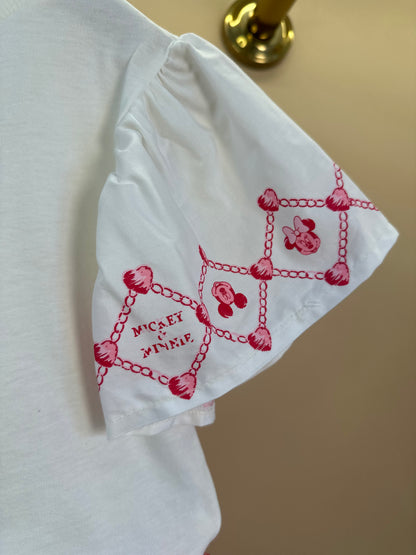 Conjunto Infantil Festinha Blusa Bordada e Saia Tule Minnie - Animê