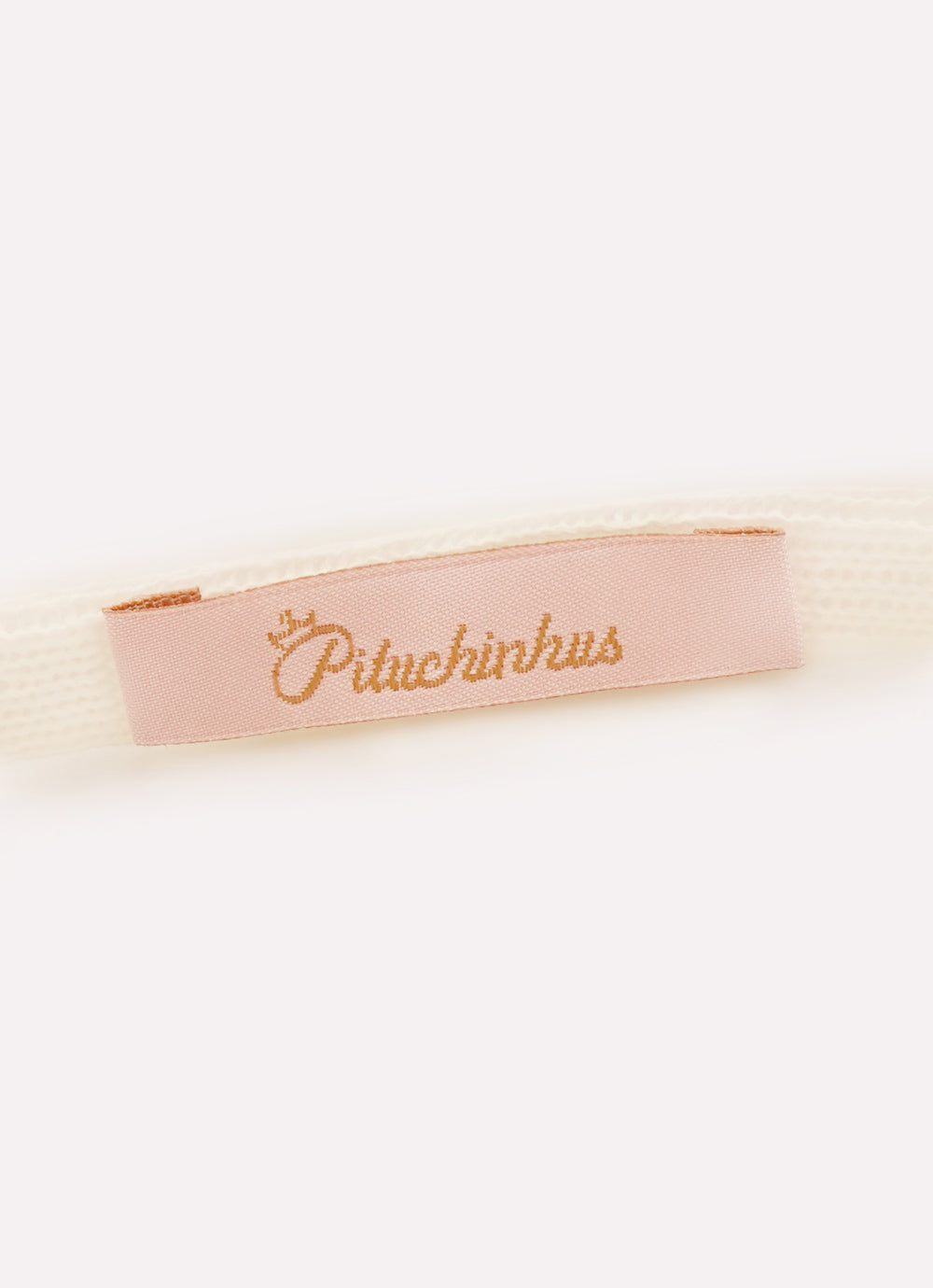 Arquinho Infantil Duplo Courino Laço & Pérolas Off White - Pituchinhus