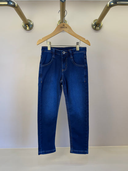 Calça Infantil Skinny Elastano marinho Jeans - Dame