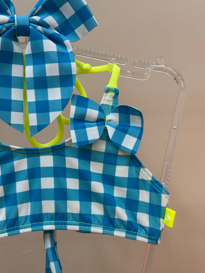 Biquíni Infantil Faixinha Amora Est Vichy Limão - Siri Kids