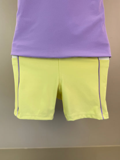 Conjunto Infantil Blusa Maria Walk Strach Diversão e Bermuda Isis Silk Diversão - Siri Sport