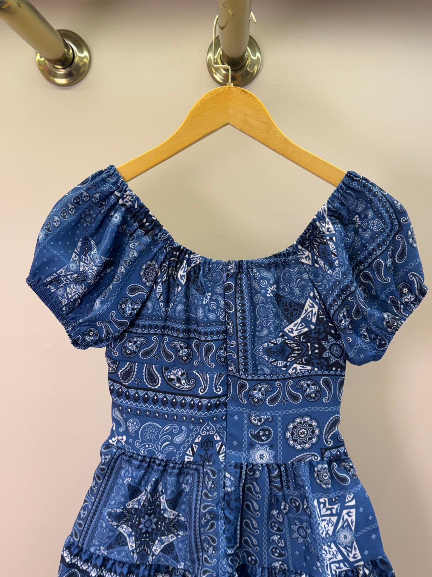 Vestido Teen Crepe Paisley Jeans - Two In