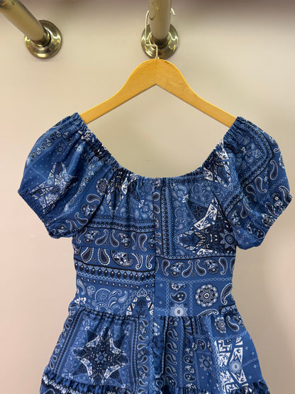 Vestido Teen Crepe Paisley Jeans - Two In