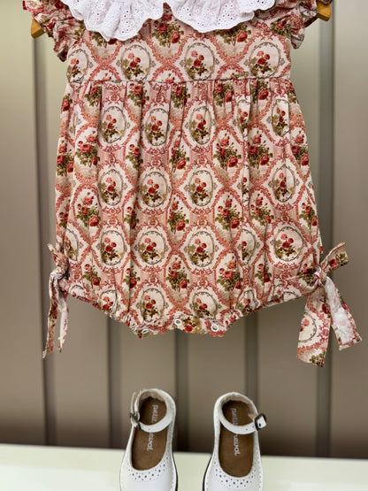 Pimpão Bebê Floral Provençal Gola Estampada - Roana