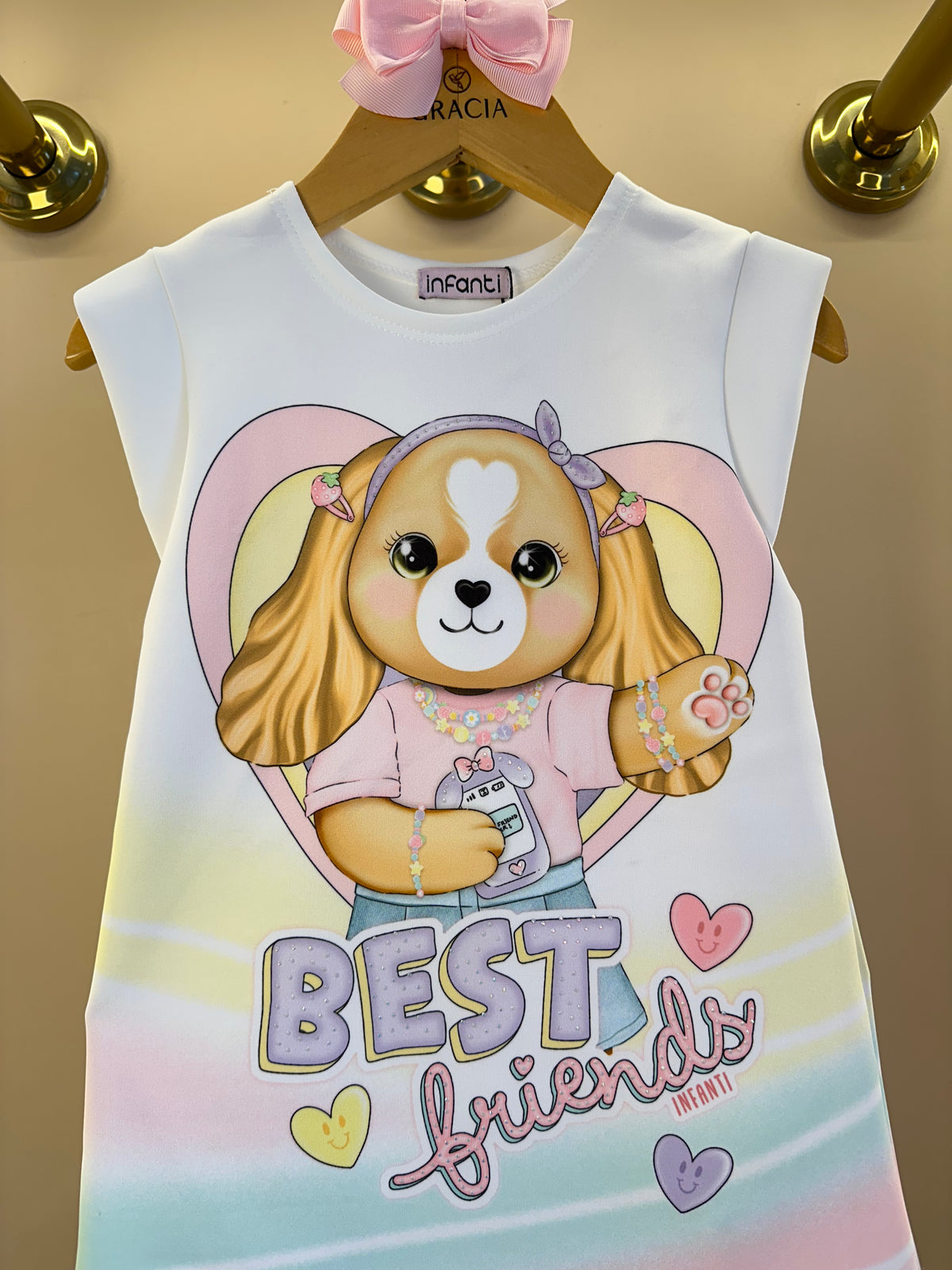 Vestido Infantil Dog Best Friend - Infanti