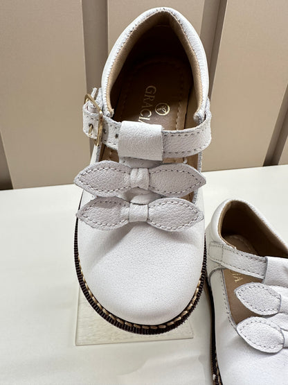 Sapato Infantil Couro Daminha Ingrid Branco - Gracia