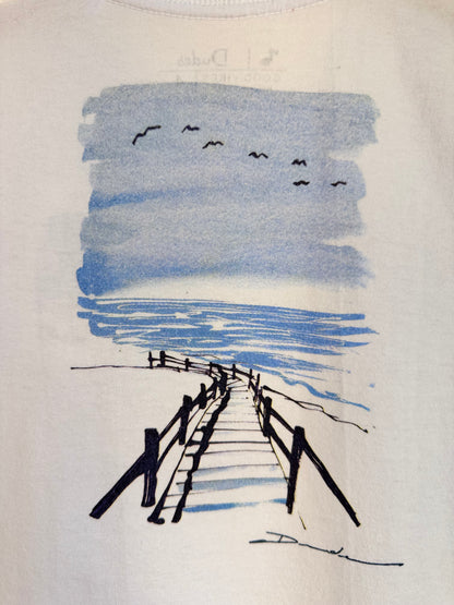 Camiseta Infantil Algodão Pássaros Branca - Dudes