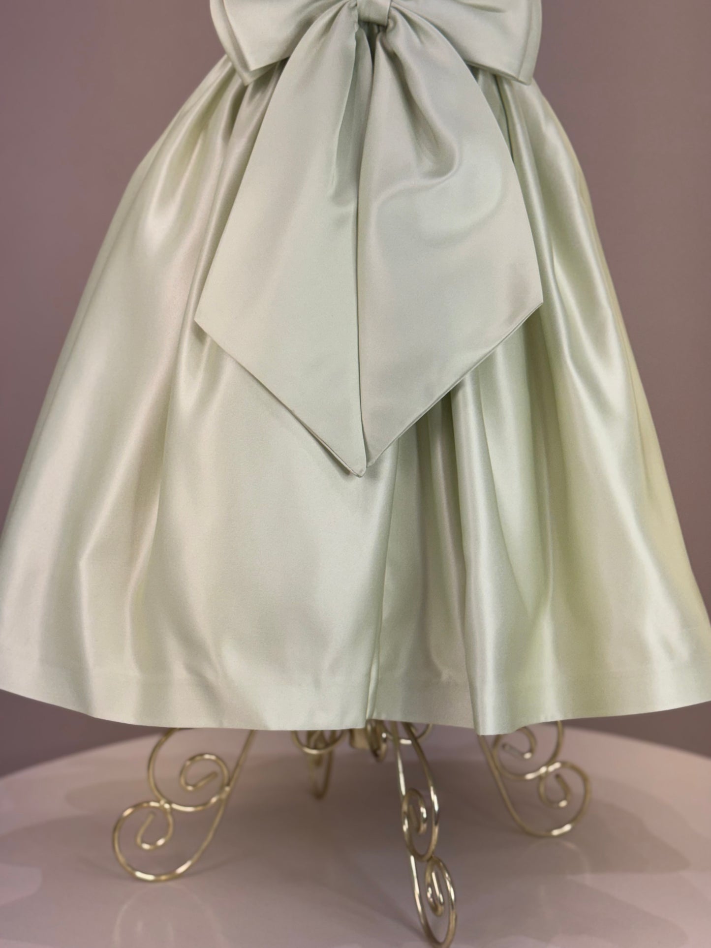 Vestido Infantil de Festa Lacinhos Verde Sininho - Mio Bebê