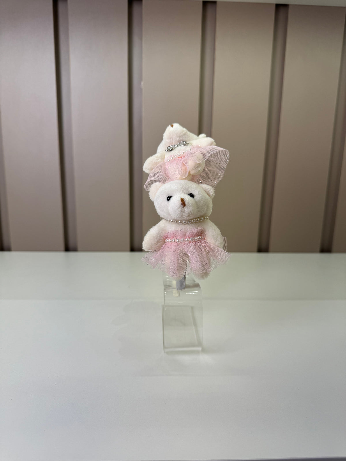 Arquinho Infantil de Ursinhas Bordado e Pérolas - Luluzinha