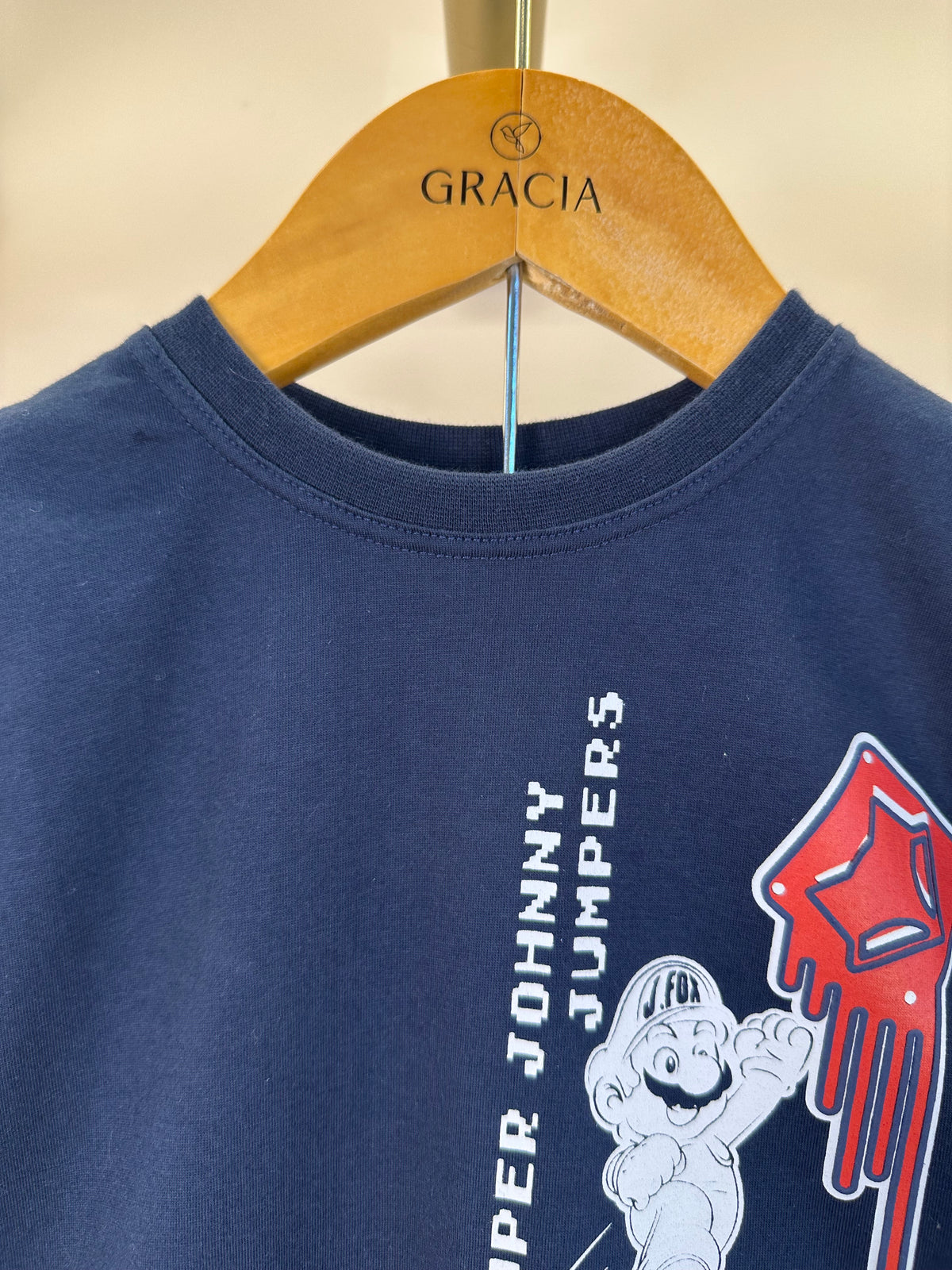 Camiseta Infantil Johnny Jumpers Azul Marinho - Little Johnny