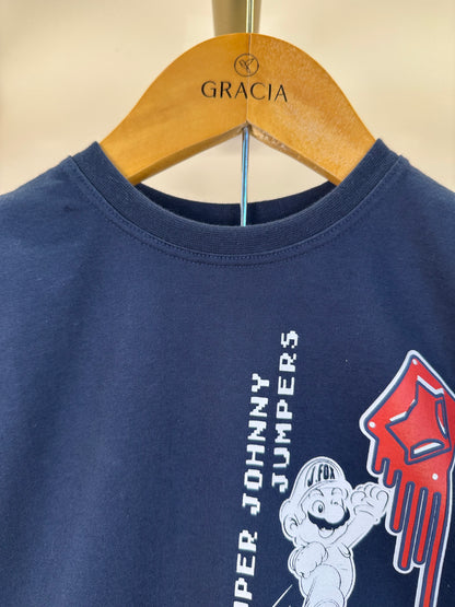 Camiseta Infantil Johnny Jumpers Azul Marinho - Little Johnny