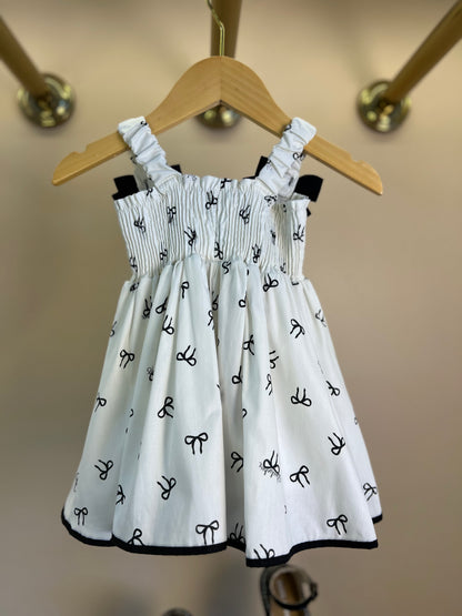 Vestido Bebê Algodão com Calcinha Lacinhos - Pituchinhus