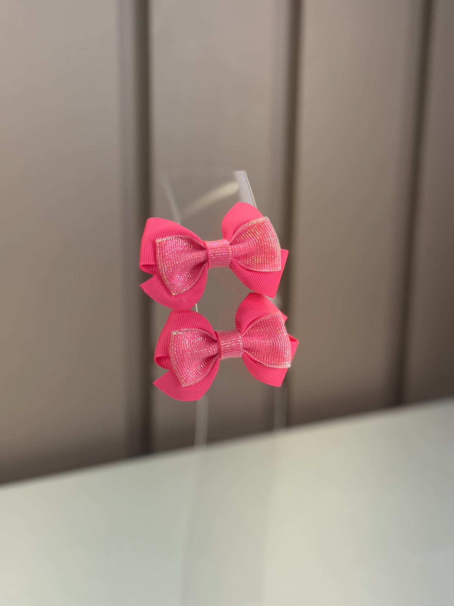 Laço Infantil Special Boreal Rosa Fluor Parzinho P - Gracia
