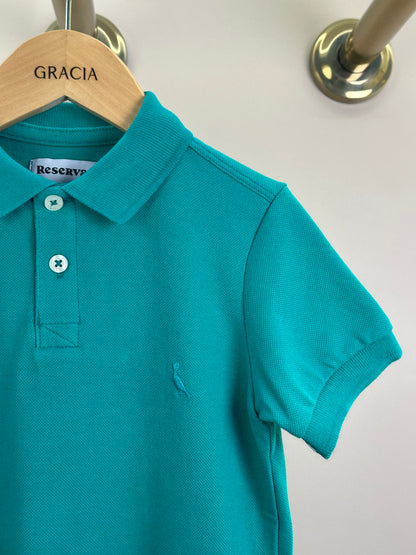 Polo Infantil Piquet Basica Verde Menta - Reserva Mini