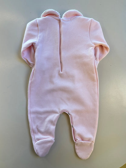 Saída de Maternidade de Algodão Luxo Rosa - Roana