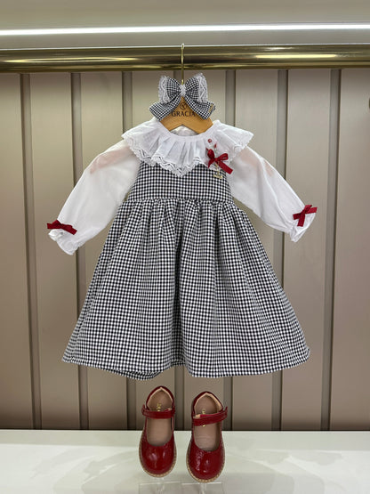 Vestido Bebê Pied Poule - Roana