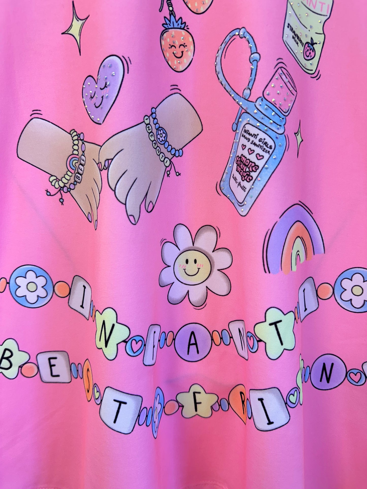 Vestido infantil Best Friend Pulseiras - Infanti