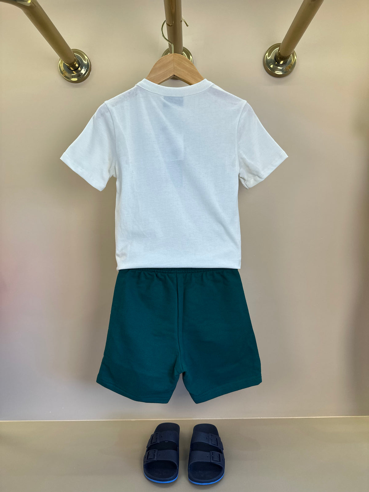 Conjunto Infantil T - Shirt Train Hard e Bermuda - Youccie
