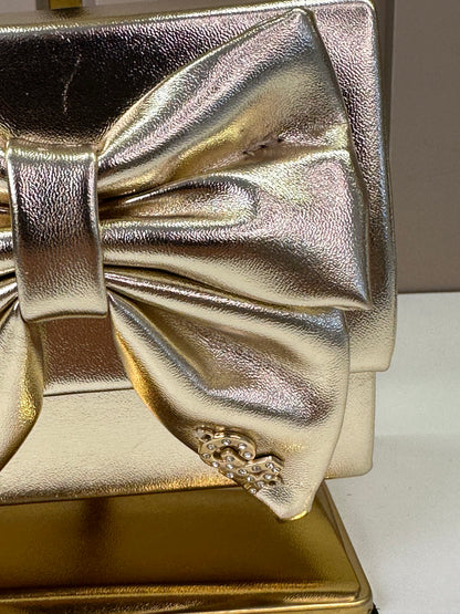 Bolsa Infantil  Laço e Alça Corrente Dourado - Gabriela Aquarela