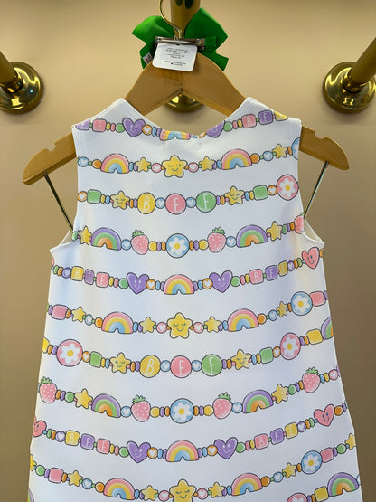 Vestido Infantil Ursinhas Friends Off White - Infanti
