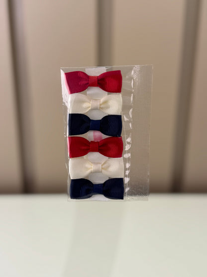 Lacinhos Bebê 3 Pares Cola Laços Marinheira - Roana