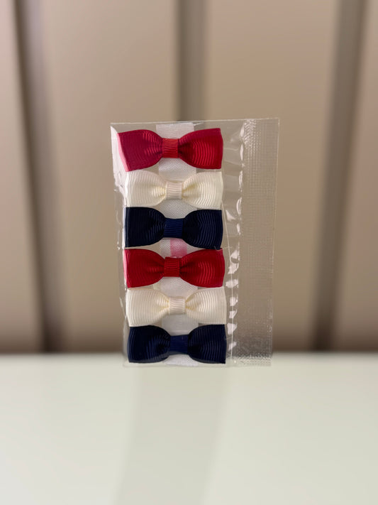 Lacinhos Bebê 3 Pares Cola Laços Marinheira - Roana