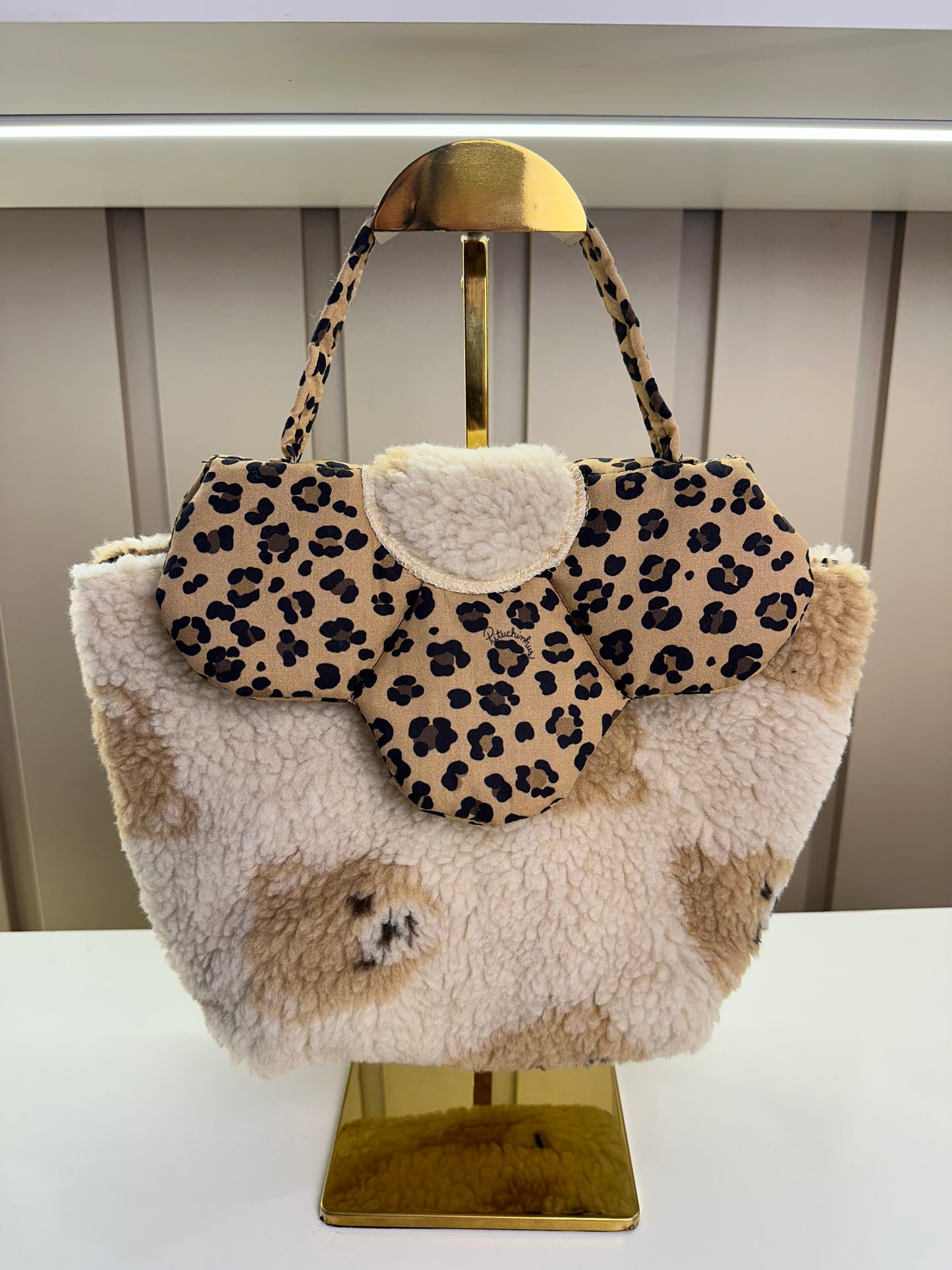 Bolsa Infantil Teddy Ursinhas Detalhes Oncinhas - Pituchinhus