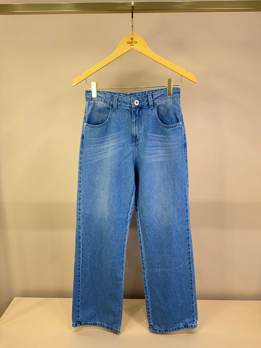 Calça Jeans Teen com Puídos - Two In