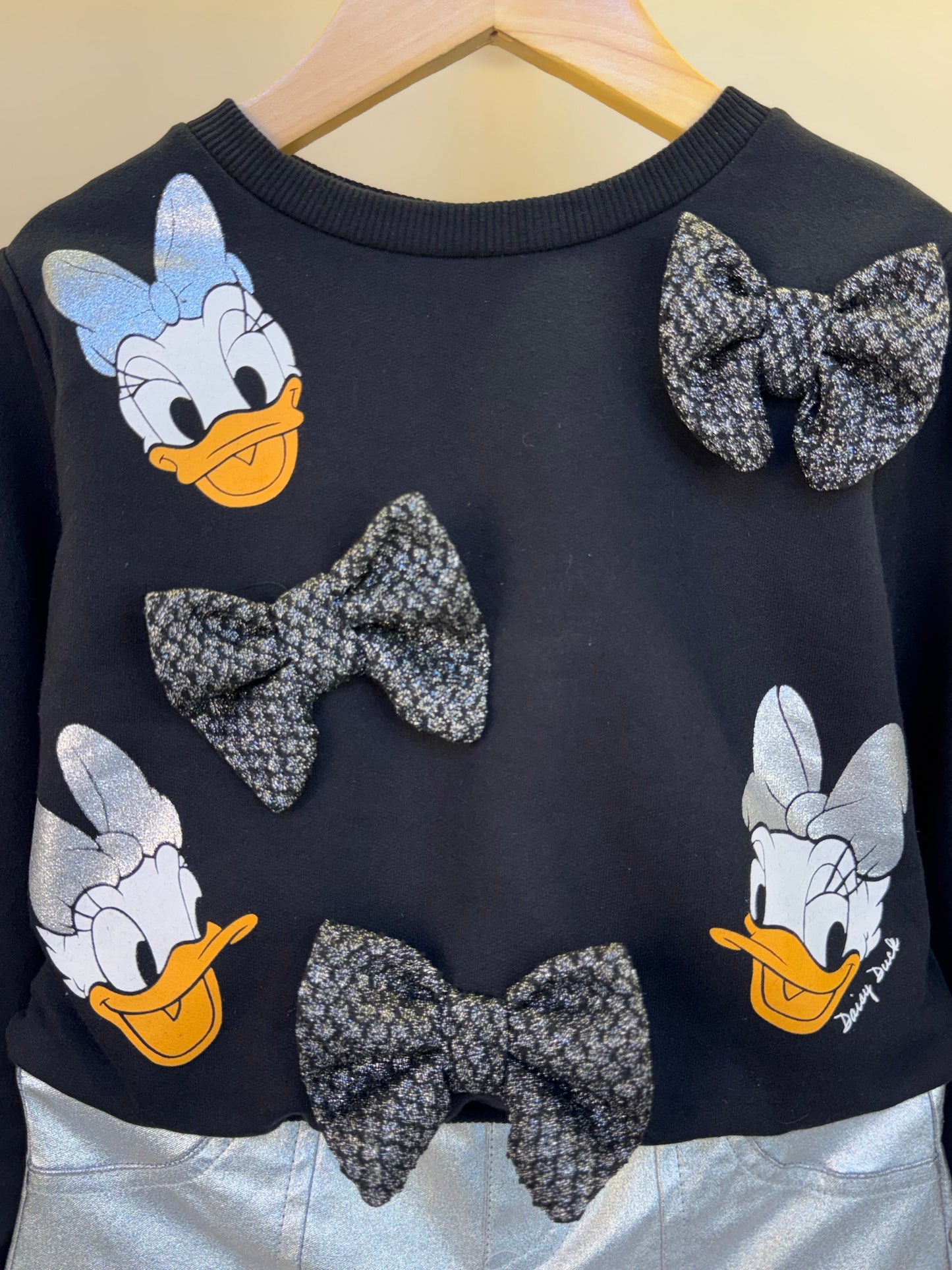 Conjunto Infantil Casaco Daisy Laços com Shorts Bengaline Metalizado - Momi