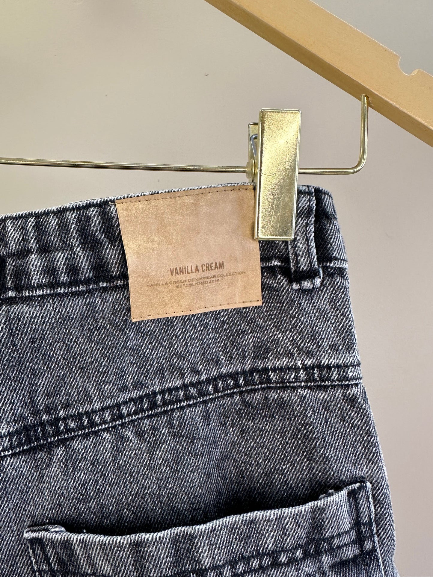 Shorts Saia Teen Jeans Cargo Estonada - Vanilla Cream