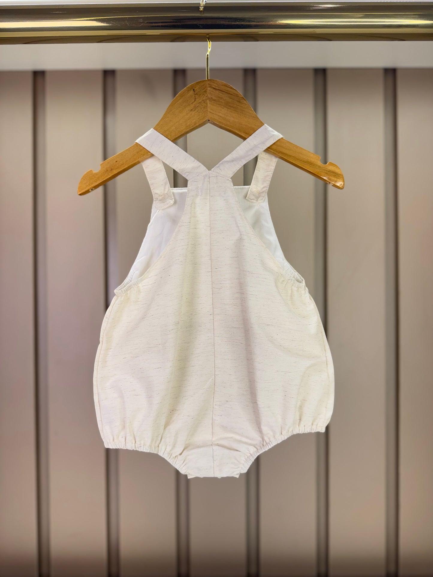 Jardineira Bebê Revelação Ovelha - Roana