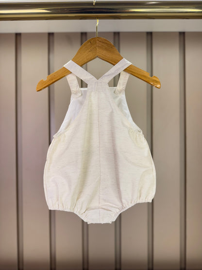 Jardineira Bebê Revelação Ovelha - Roana