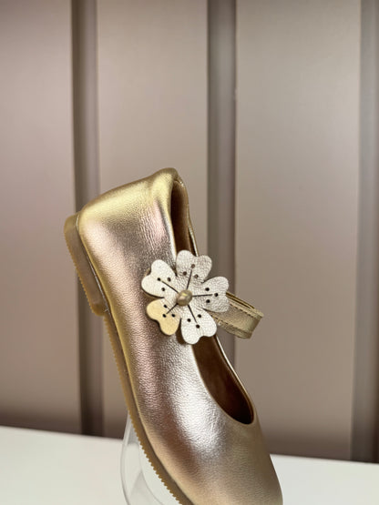 Sapatilha Infantil Heloísa Dourada - Gracia