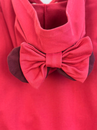Conjunto Infantil Casaco Capuz e Orelha Minnie e Legging Cranberry - Animê