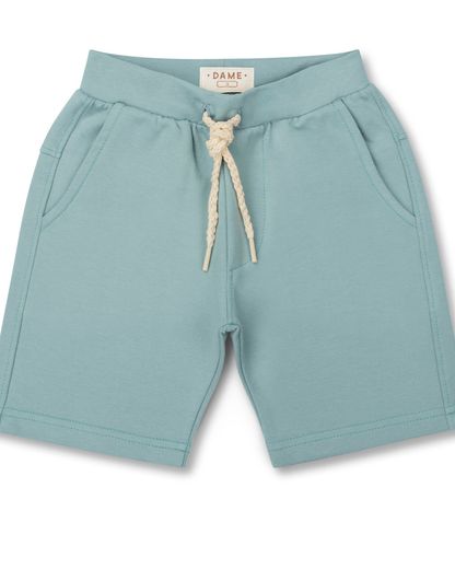 Conjunto Infantil Camiseta Algodão Teddy Conversível Malibu e Bermuda Básica Moletom Algodão Malibu - Dame