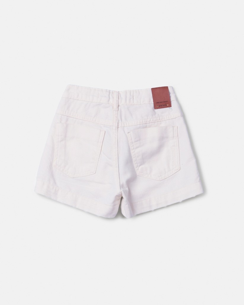 Shorts Infantil Sarja Off White - Animê