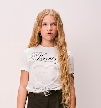 Blusa Teen T-Shirt Blooming Pérola - Authoria
