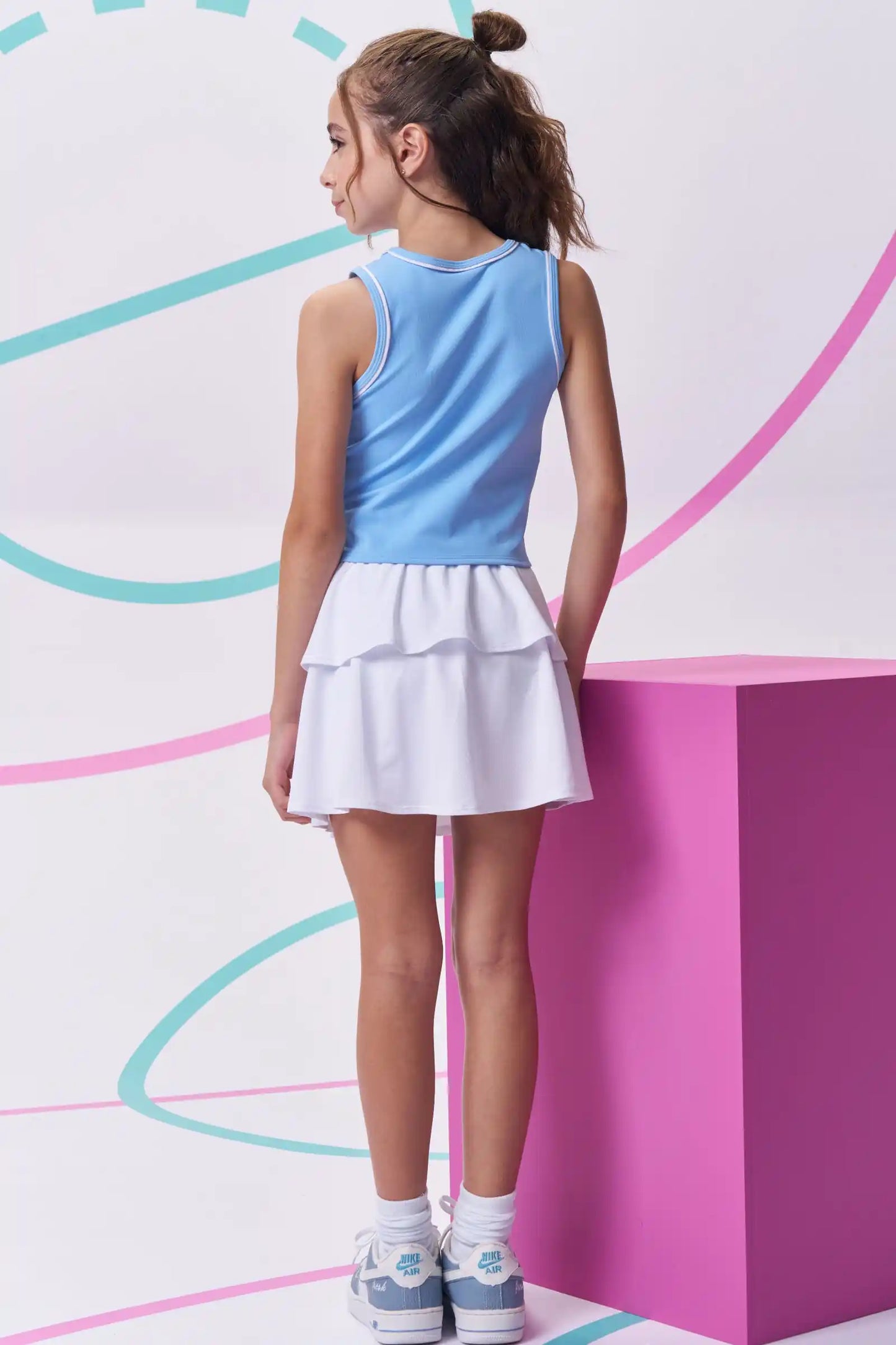 Conjunto Teen Blusa Regata e Saia Yuki - Vic Vick