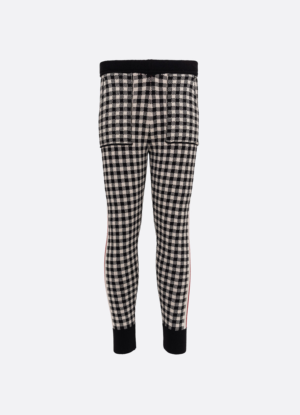 Conjunto Infantil Blusa e Calça Jogging Tricot Xadrez Laço Strass - Pituchinhus