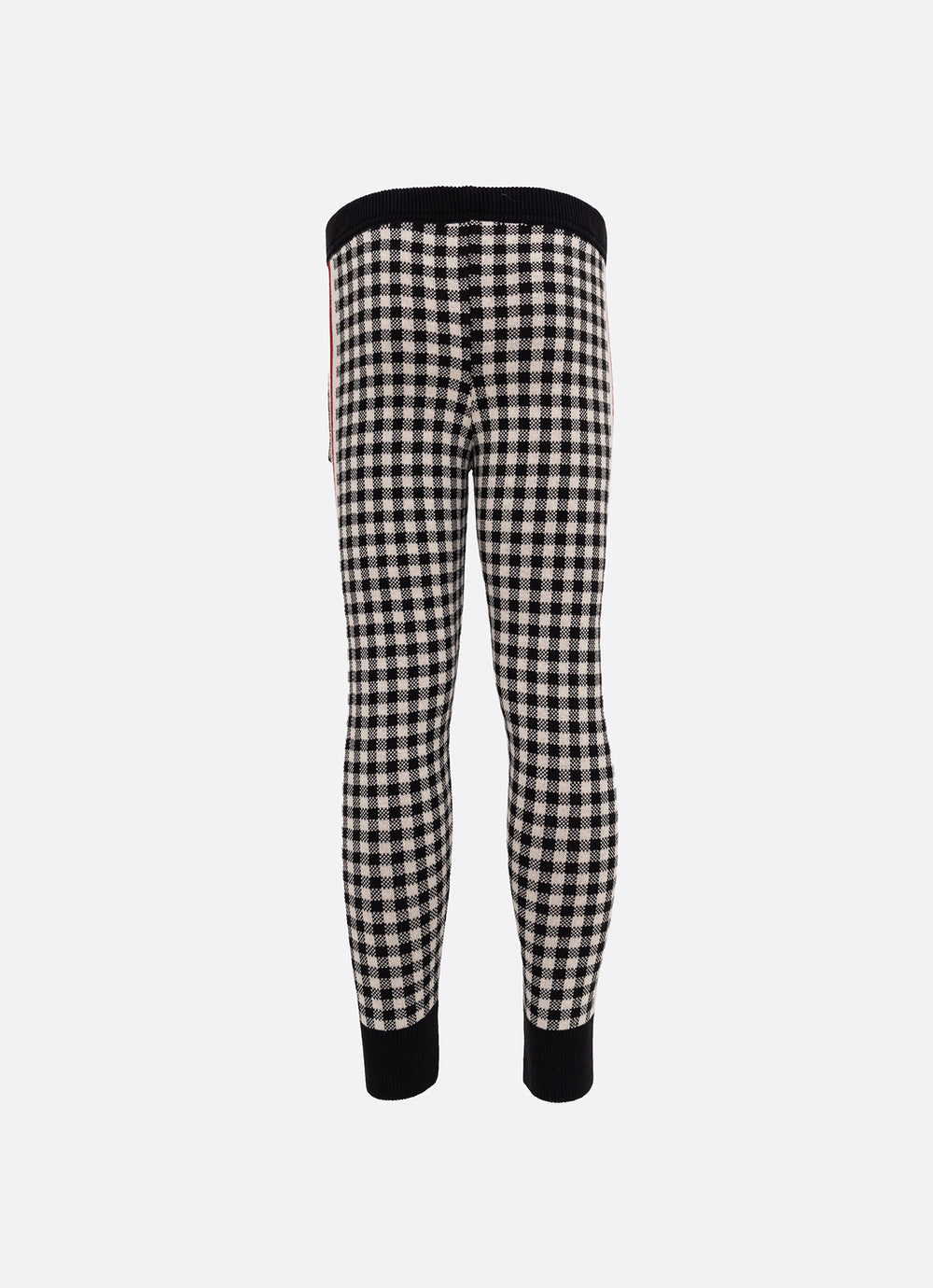 Conjunto Infantil Blusa e Calça Jogging Tricot Xadrez Laço Strass - Pituchinhus