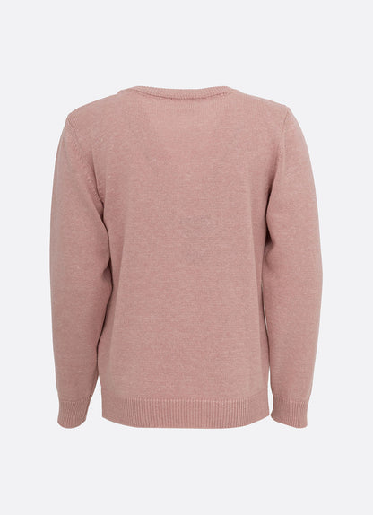 Blusa Infantil Tricot Cachorrinhos PomPom Cristais Rosa Dolce - Pituchinhus