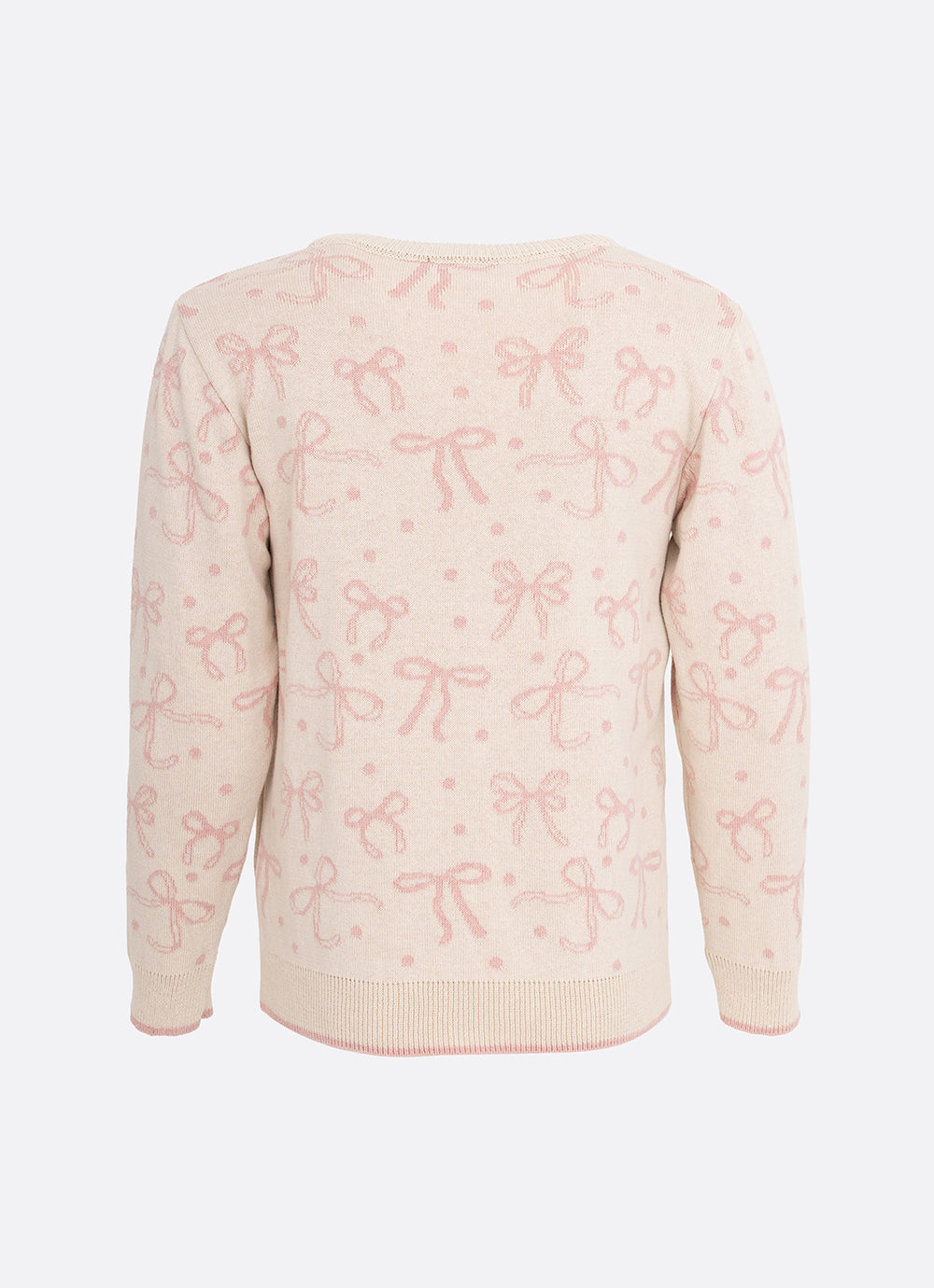 Conjunto Infantil Tricot Jacquard Multi-laços Ninive Blusa e Shorts Bolsos Bordados - Pituchinhus