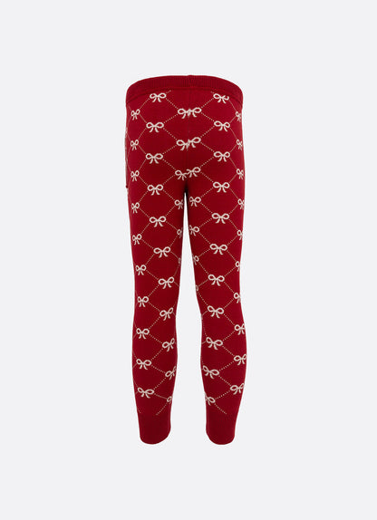Calça Infantil Jogging Tricot Lacinhos Bala de Cereja - Pituchinhus