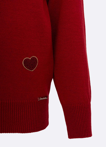 Conjunto Infantil Blusa Tricot Patches Cachorrinhos e Saia-shorts Xadrez Pregas - Pituchinhus
