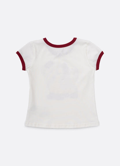 Blusa Infantil Cachorrinho Cristais Debrum Bala de Cereja - Pituchinhus