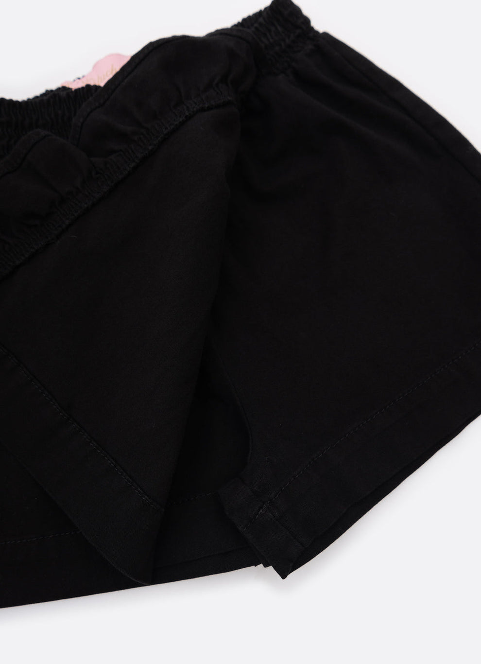 Conjunto Infantil Blusa Tricot ML Jabô Botões e Saia Sarja Babadinho Preto - Pituchinhus