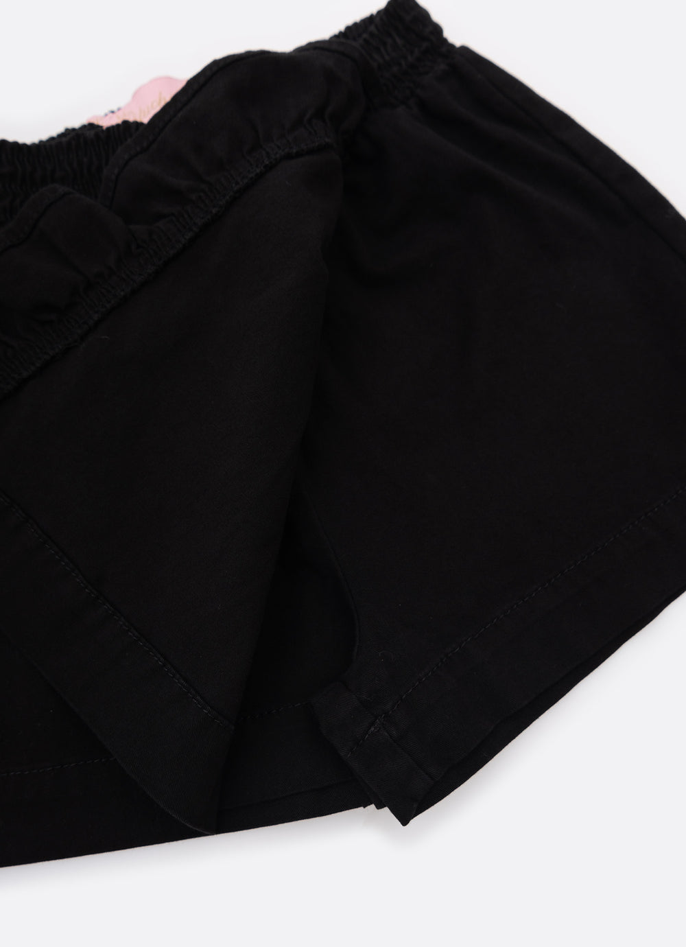 Saia-shorts Infantil Sarja Babadinho Preto - Pituchinhus