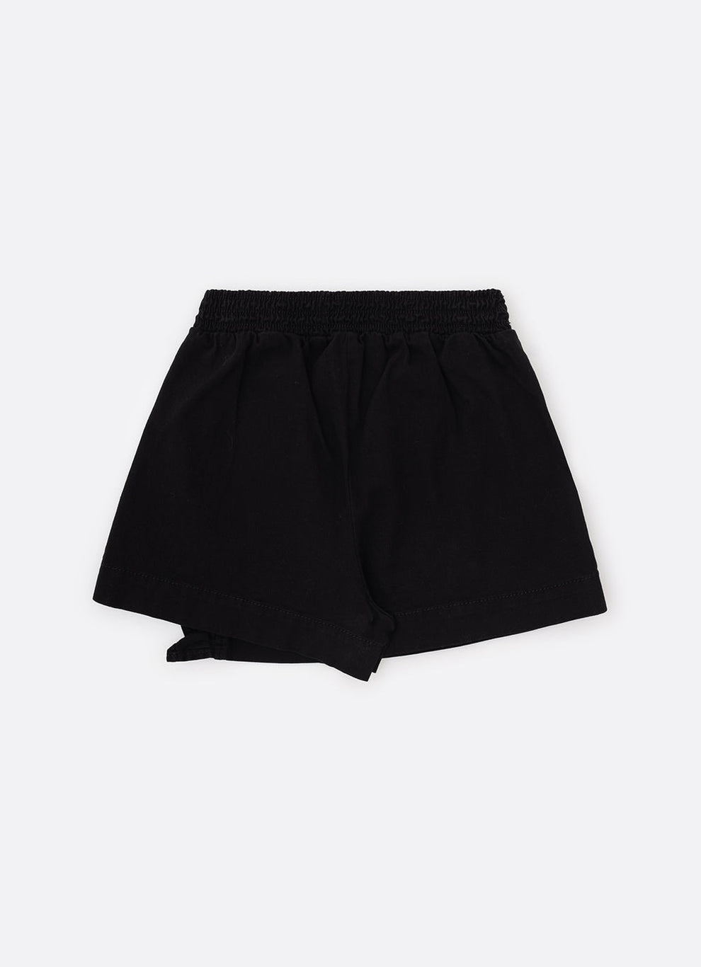 Conjunto Infantil Blusa Tricot ML Jabô Botões e Saia Sarja Babadinho Preto - Pituchinhus