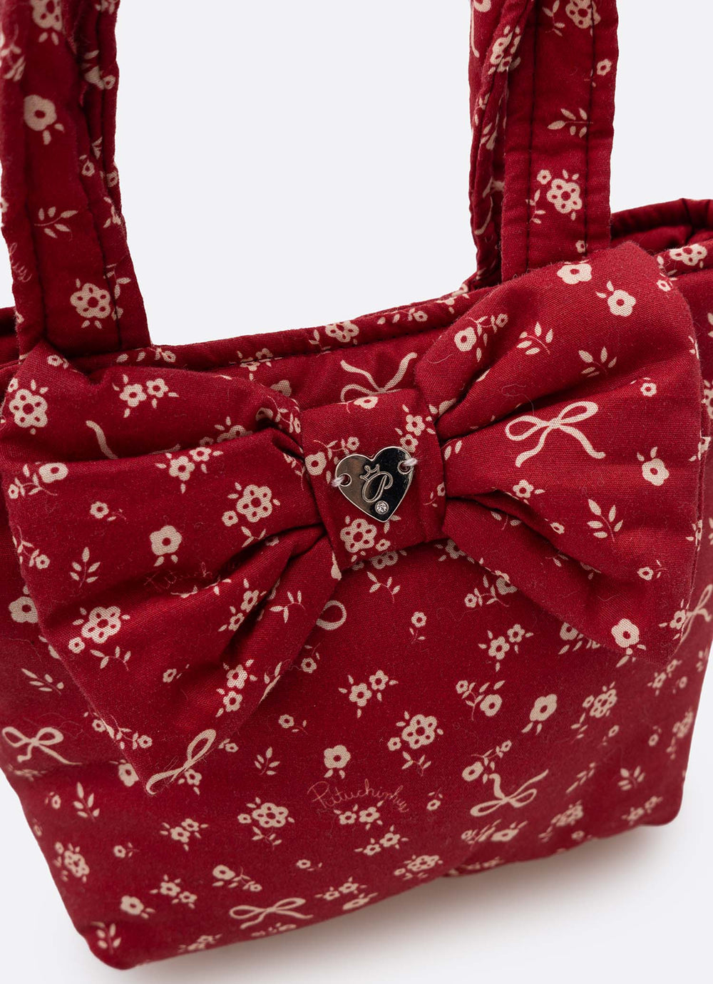 Bolsa Infantil Puffer Laço Laço Mini Flores e Laços - Pituchinhus