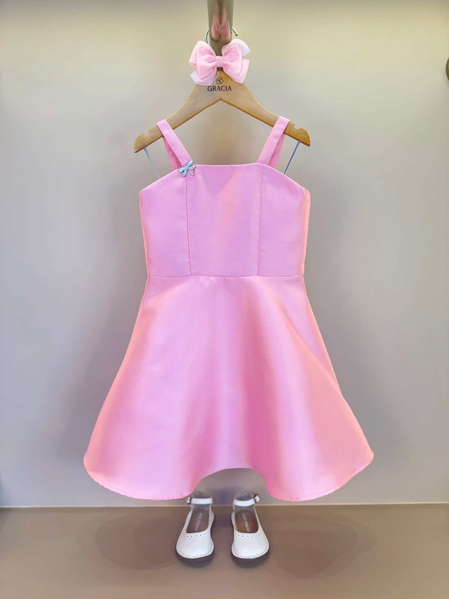 Vestido Infantil Zibeline Libélula de Strass - Petit Cherie